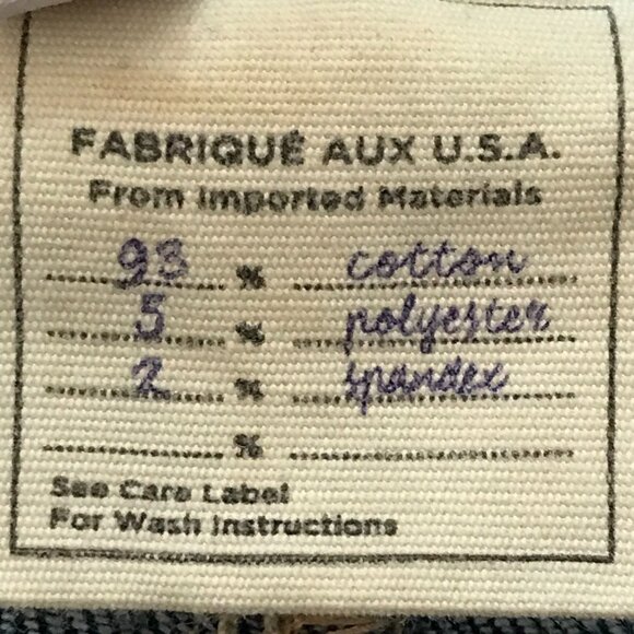 L'agence Sada High Rise Cropped Slim Jeans Women 29 Blue Raw Hem Dark Wash - Picture 12 of 13